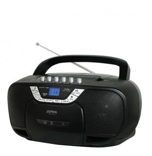 CDラジオカセット<br>DCD-WS220-BK